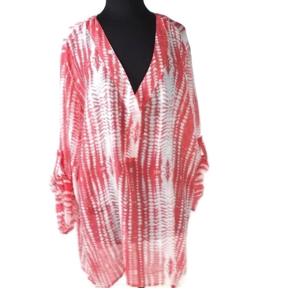 Grand & Greene Womens Size 3X Top Blouse Orange - Picture 1 of 8